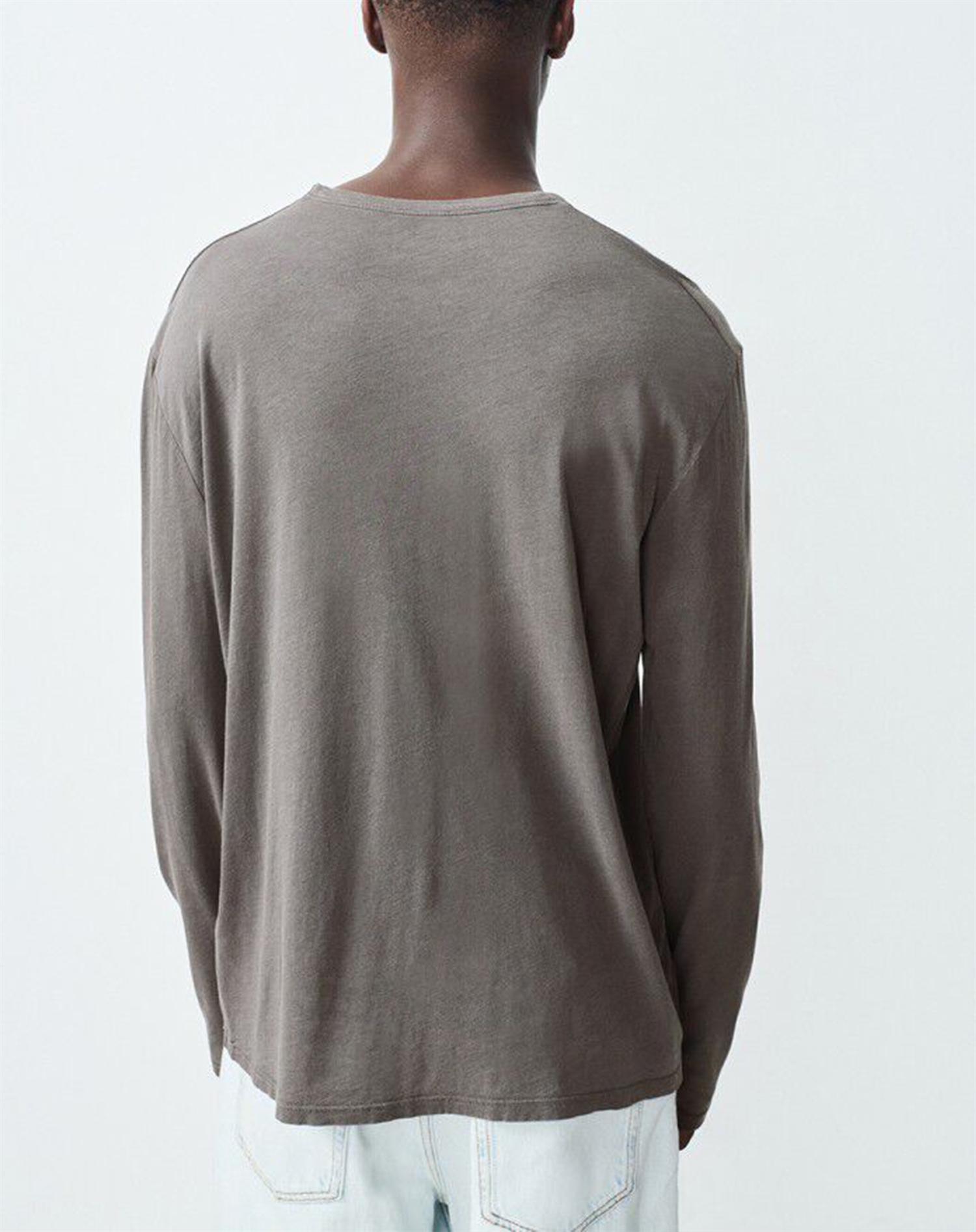 American Vintage - Devon Langærmet T-shirt - Ardoise Vintage